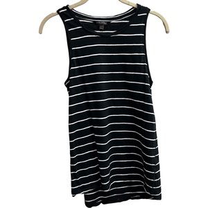 💥2/$20💥 Banana Republic Black and White Stripes High Neck Tank Top